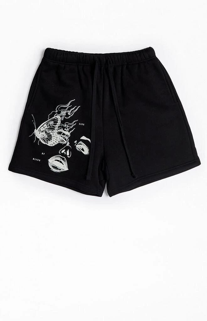 PacSun Life Of Bliss Fleece Volley Sweat Shorts 1