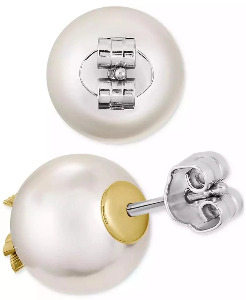 Lacoste Gold-Tone Matchpoint Glass Pearl Stud Earrings 2