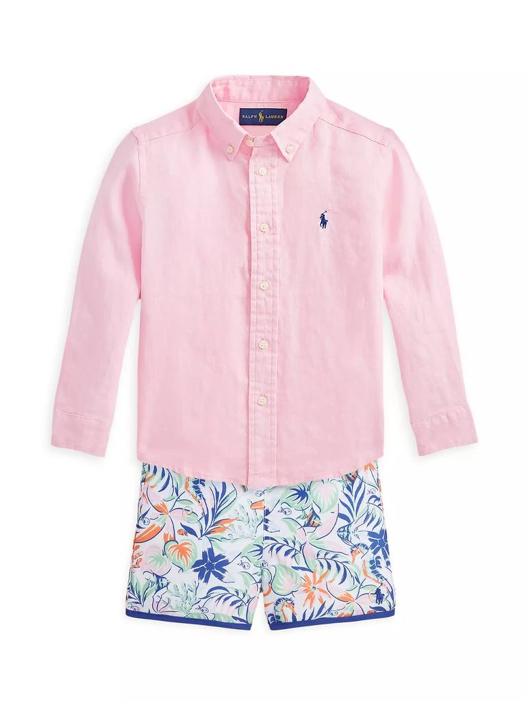 Ralph Lauren Big Boy's Sea Print Swim Trunks 2