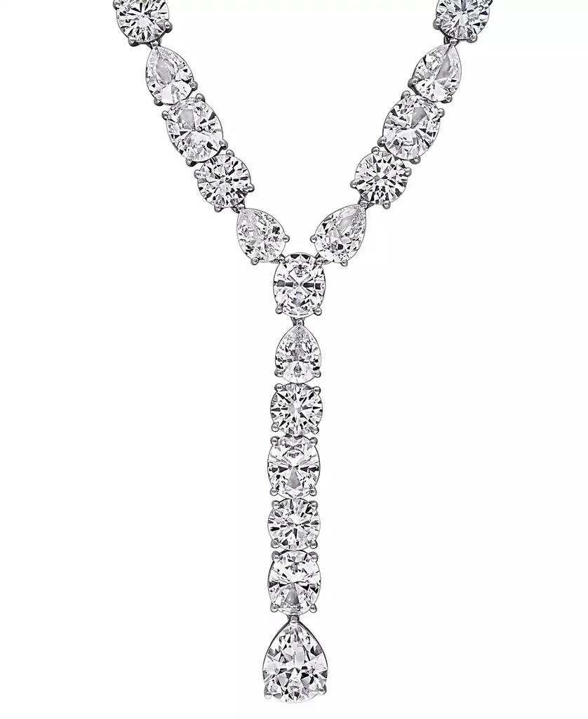 Macy
s White Sapphire (118 ct. t.w.) Lariat Necklace in Sterling Silver