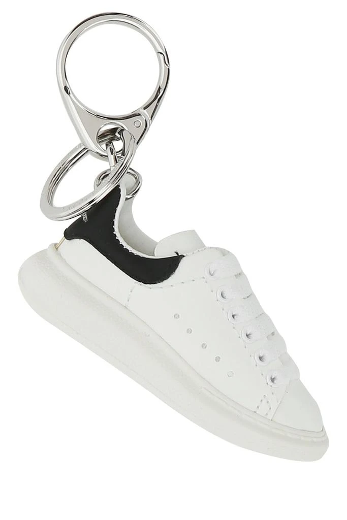 Alexander McQueen White leather key ring