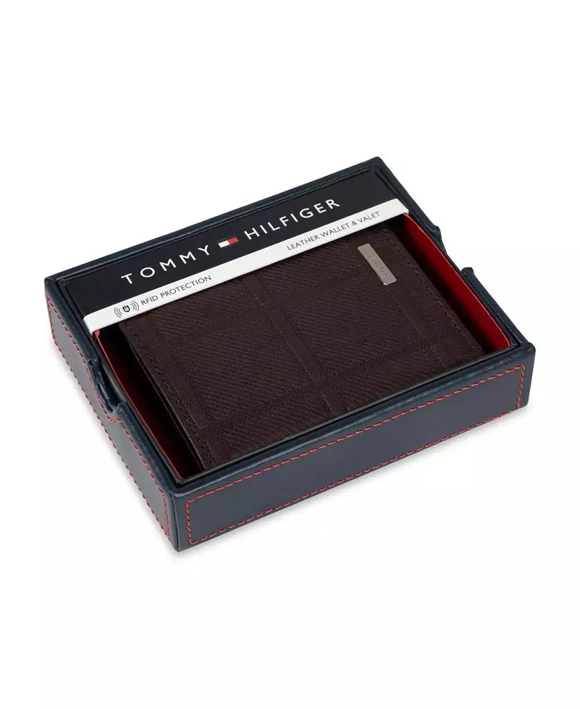 Tommy Hilfiger Men's Trifold Plaid Wallet 7