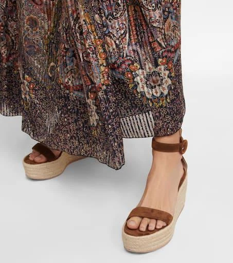 Gianvito Rossi Portofino suede espadrille wedges 4