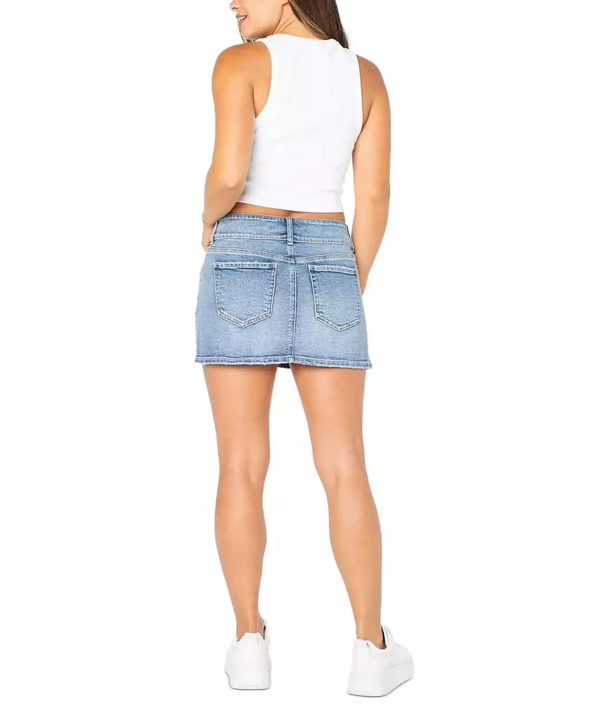 Celebrity Pink Juniors' Double-Button Mini Denim Skirt 4