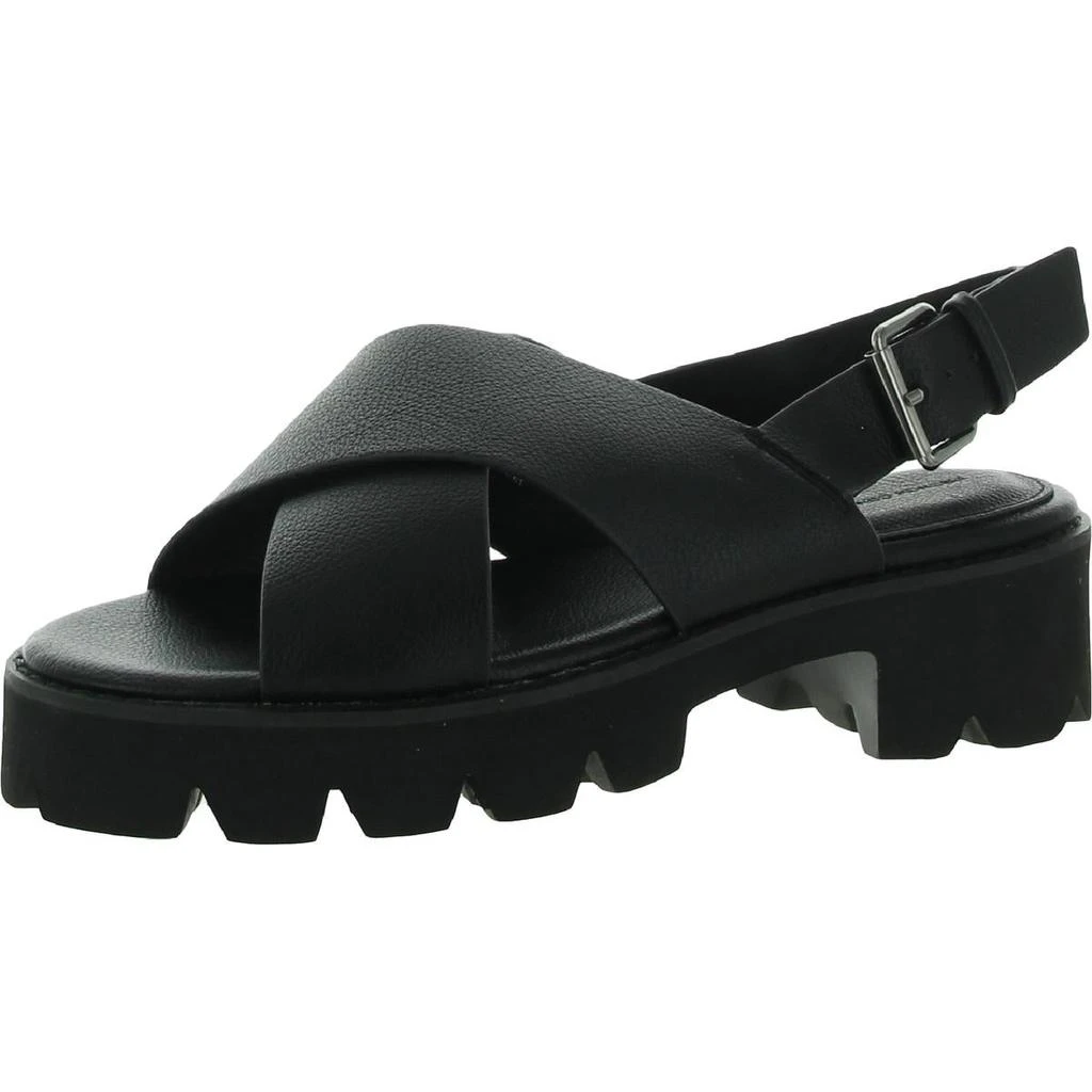 French Connection Rowan Womens Slingback Buckle Wedge Sandals 2