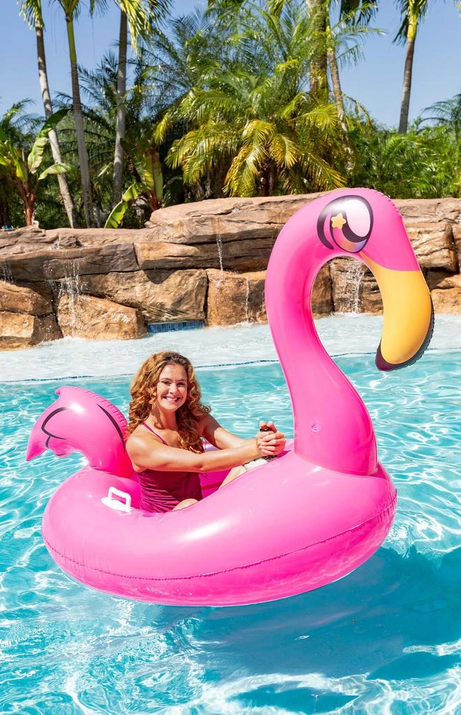 PoolCandy Tube Runner Motorized Flamingo Pool Float 1