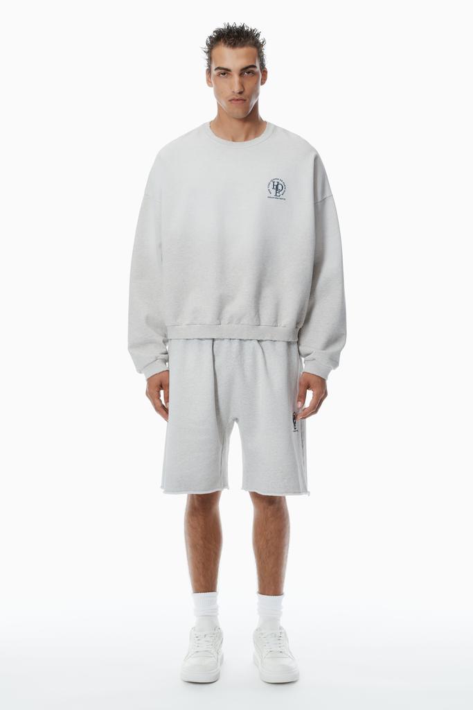 Alexander Wang Unisex Logo Oversized Cotton Terry Sweat Short