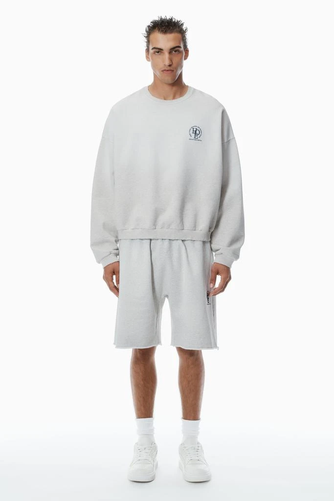 Alexander Wang Unisex Logo Oversized Cotton Terry Sweat Short 1