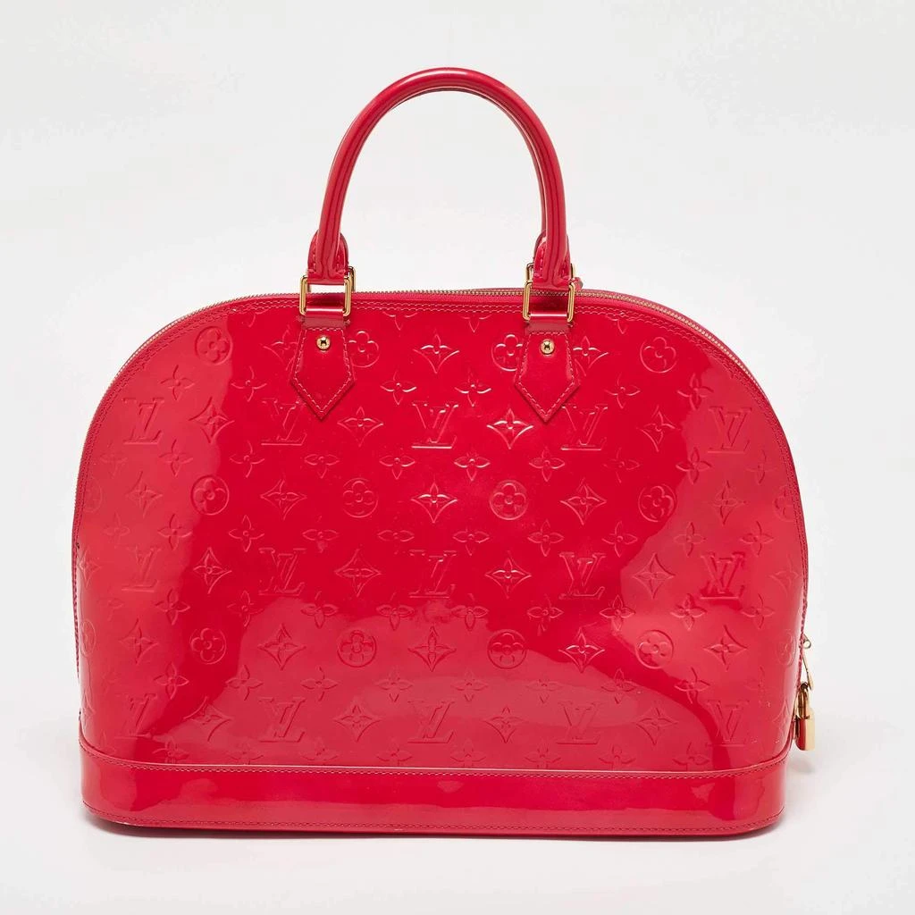 Louis Vuitton Louis Vuitton Rose Pop Monogram Vernis Alma GM Bag 4