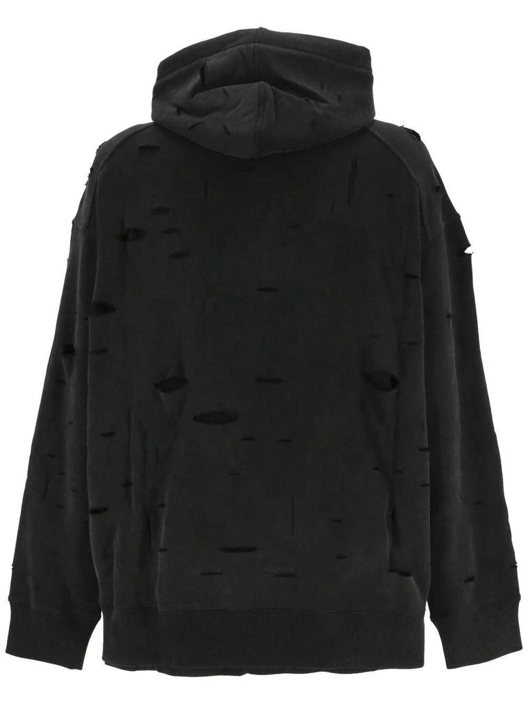 Givenchy Givenchy Distressed-Effect Logo Printed Hoodie 2