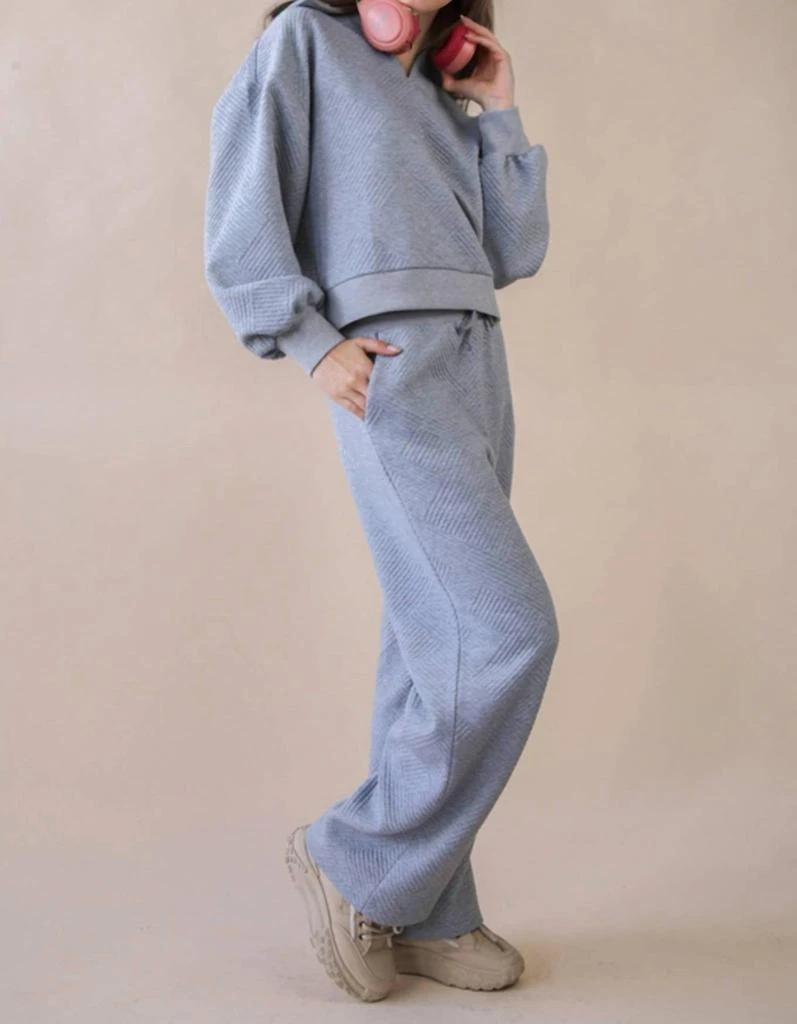 VERY J Very J - Textured Casual Comfy Set 2