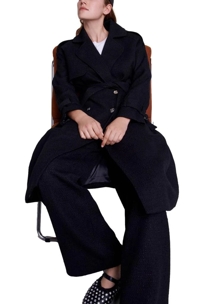 Maje Tweed trench coat 6