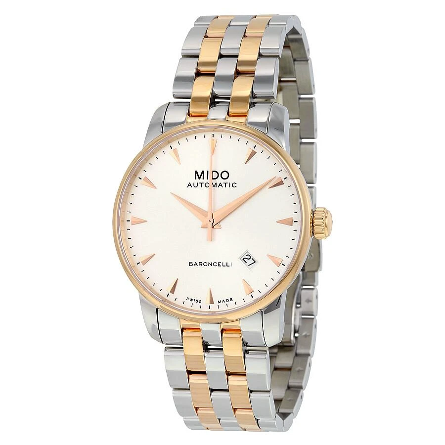 MIDO Mido Baroncelli II Automatic Silver Dial Two-tone Men
s Watch M86009111