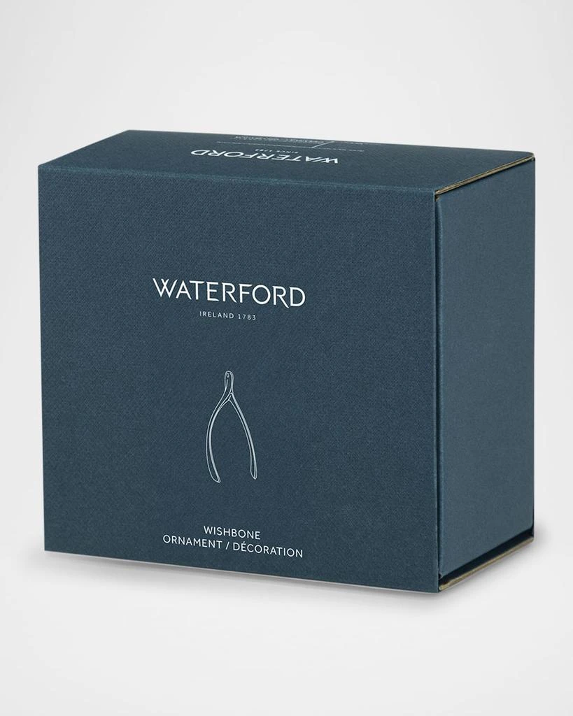Waterford Crystal Golden Wishbone Christmas Ornament 4