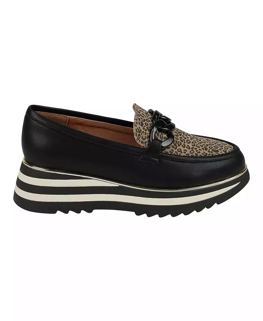GC Shoes Women's Geneva Chain Slip On Platform Loafers 2
