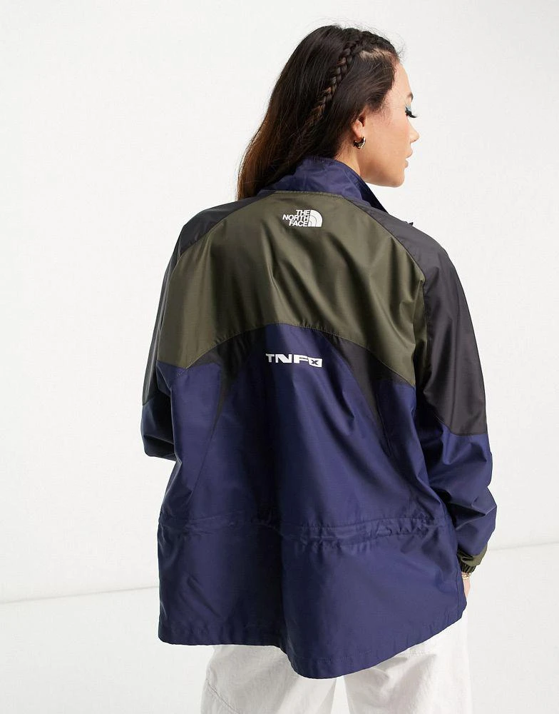 The North Face The North Face TNF X track jacket in navy and khaki 3