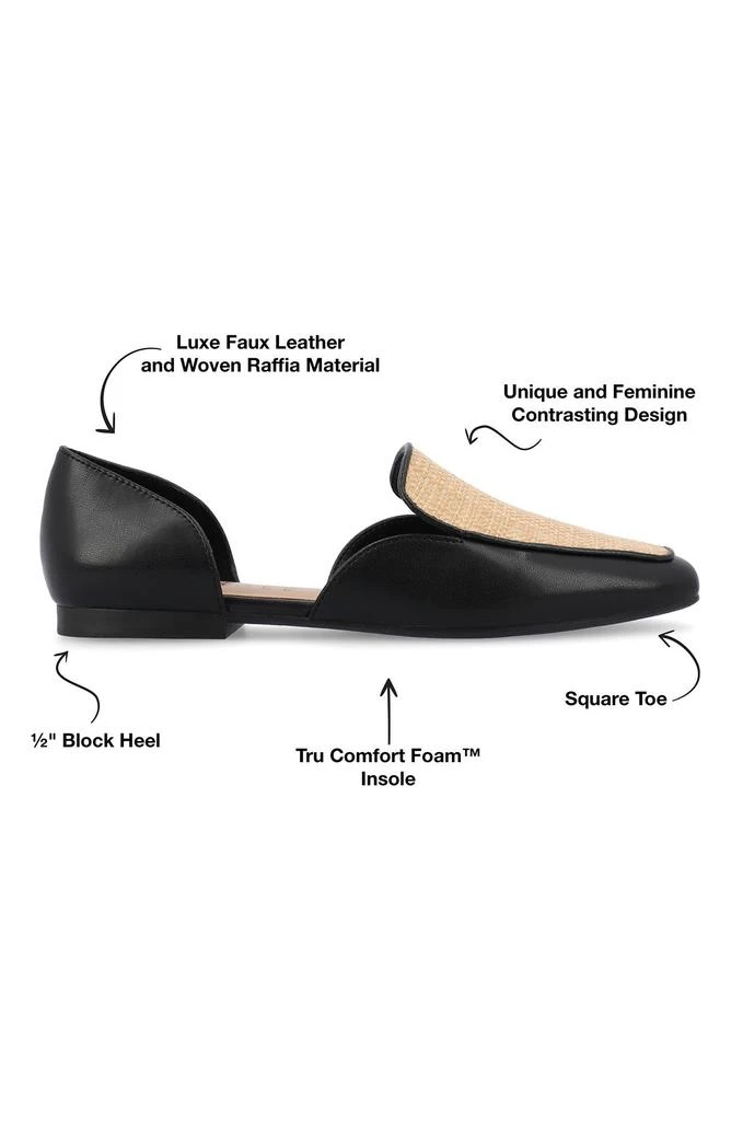 Journee Collection Kennza Mixed Media Loafer 9