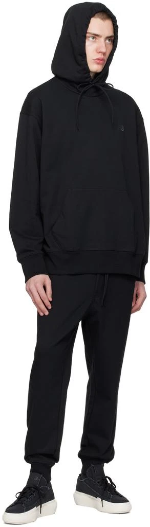 Y-3 Black Cuffed Sweatpants 4