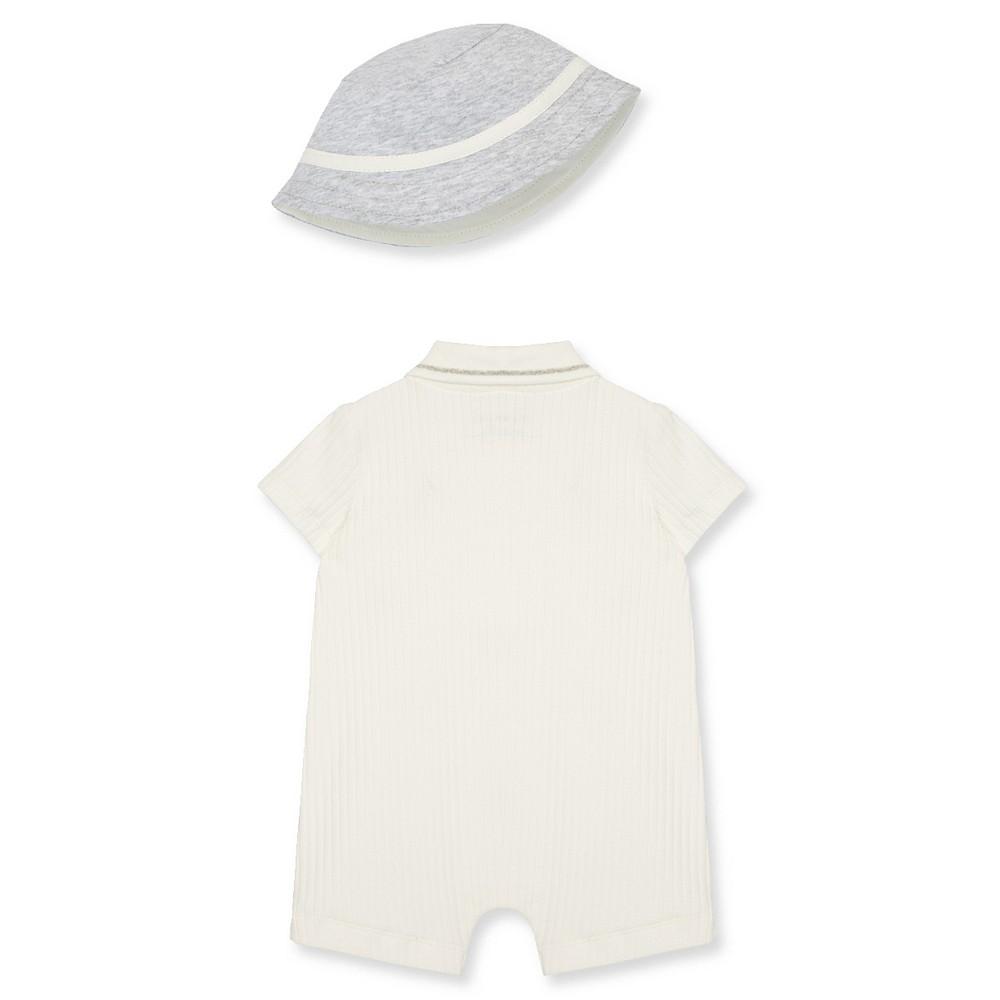 Little Me Baby Boys Safari Romper with Hat