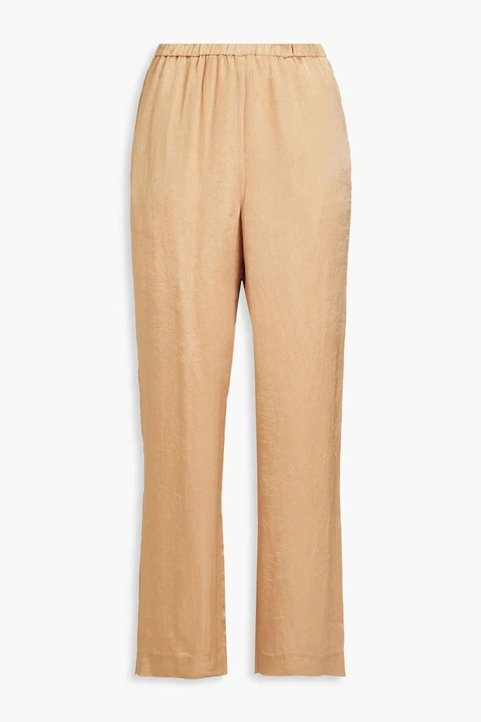 Solid & Striped The Ellis crinkled-satin straight-leg pants 1
