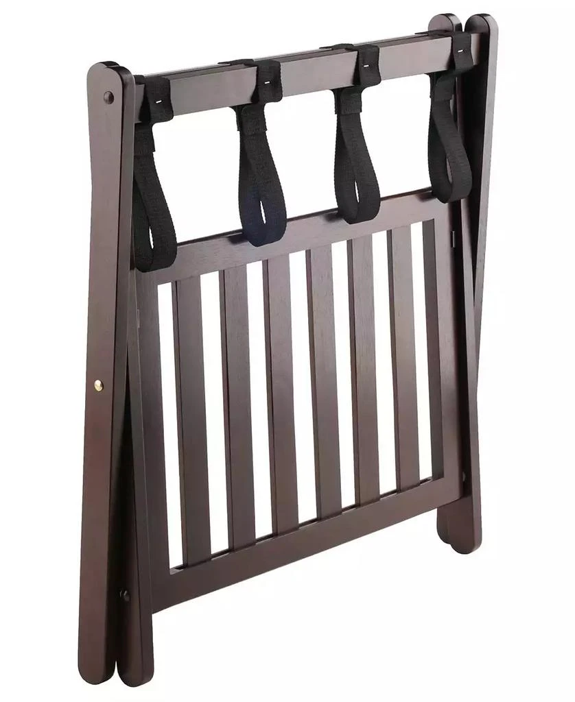 Winsome Remy Luggage Rack with Shelf In Cappuccino 2