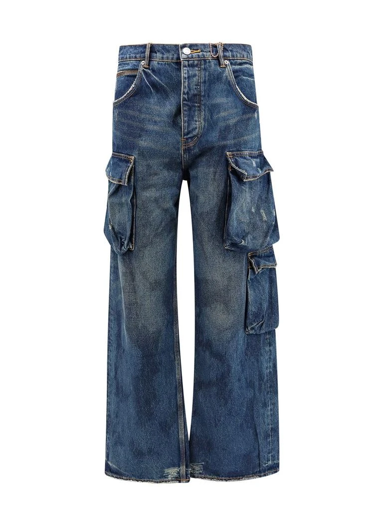 Purple Brand Purple Brand P018 Distressed Wide-Leg Jeans 1