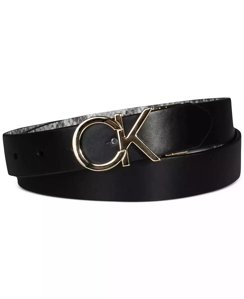 Calvin Klein Women's Reversible Monogram Buckle Belt 2
