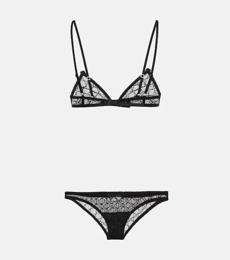 Gucci GG tulle bra and underwear set 2
