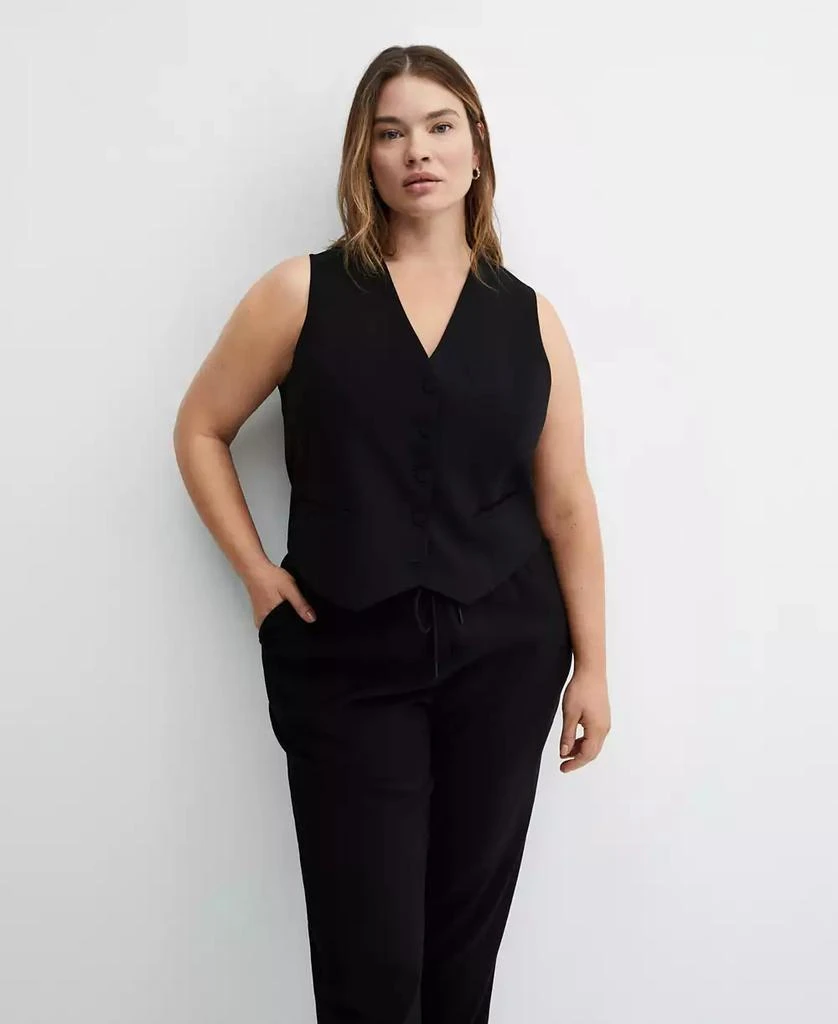 Mango Women's Drawstring Jogger Trousers 15