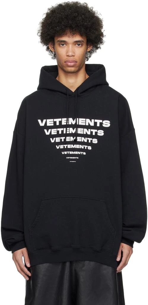 Vetements Black Pyramid Hoodie 1