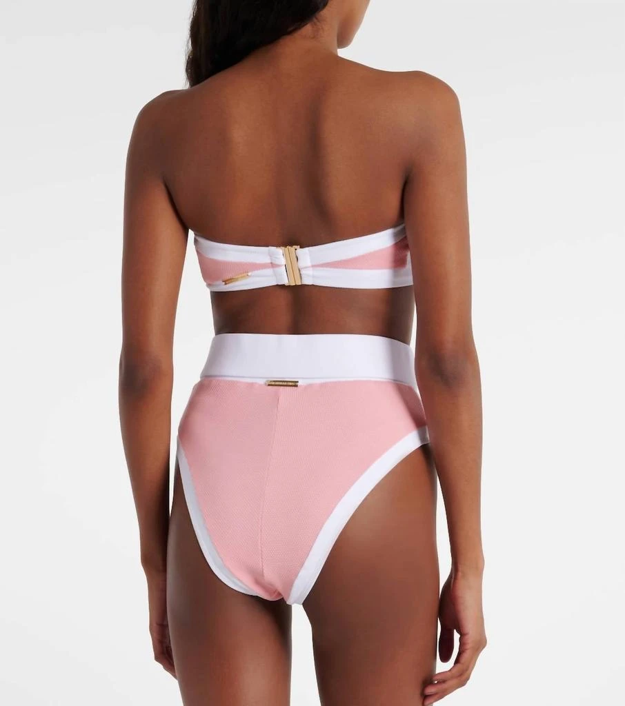 Alexandra Miro Whitney Bikini Bottom In Pink Texture 2