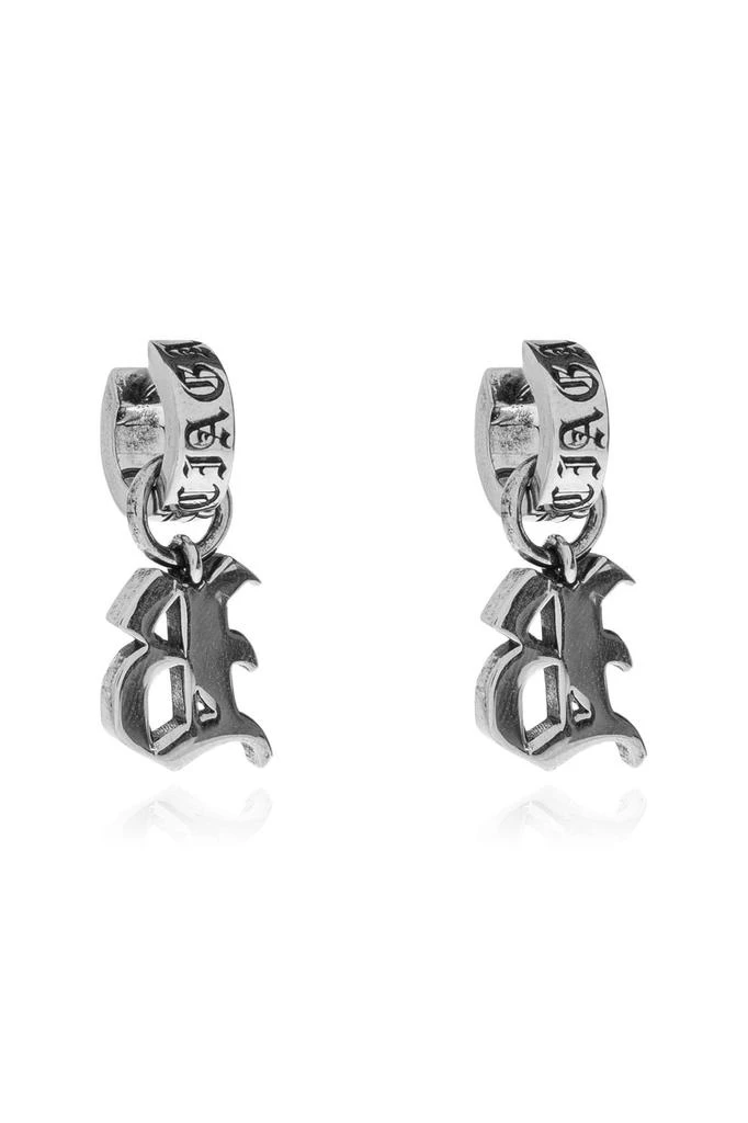 Balenciaga Balenciaga Logo Engraved Earrings 2