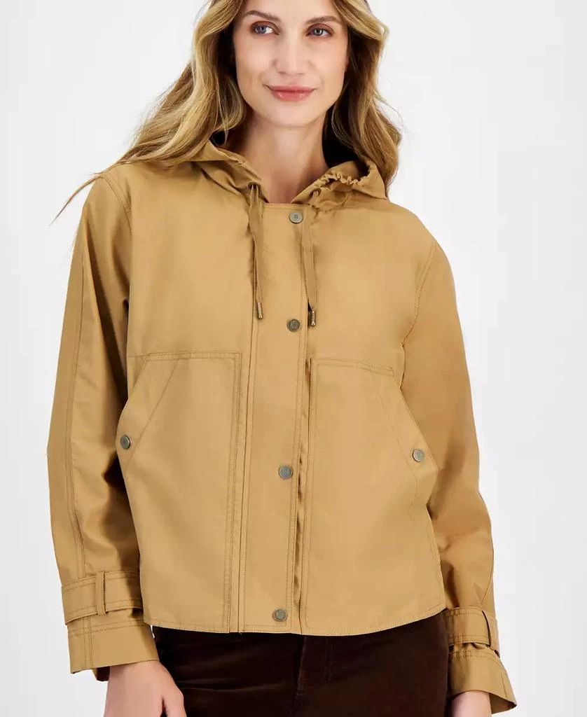 Tommy Hilfiger Women's Hooded Belted-Cuff Utility Jacket 3