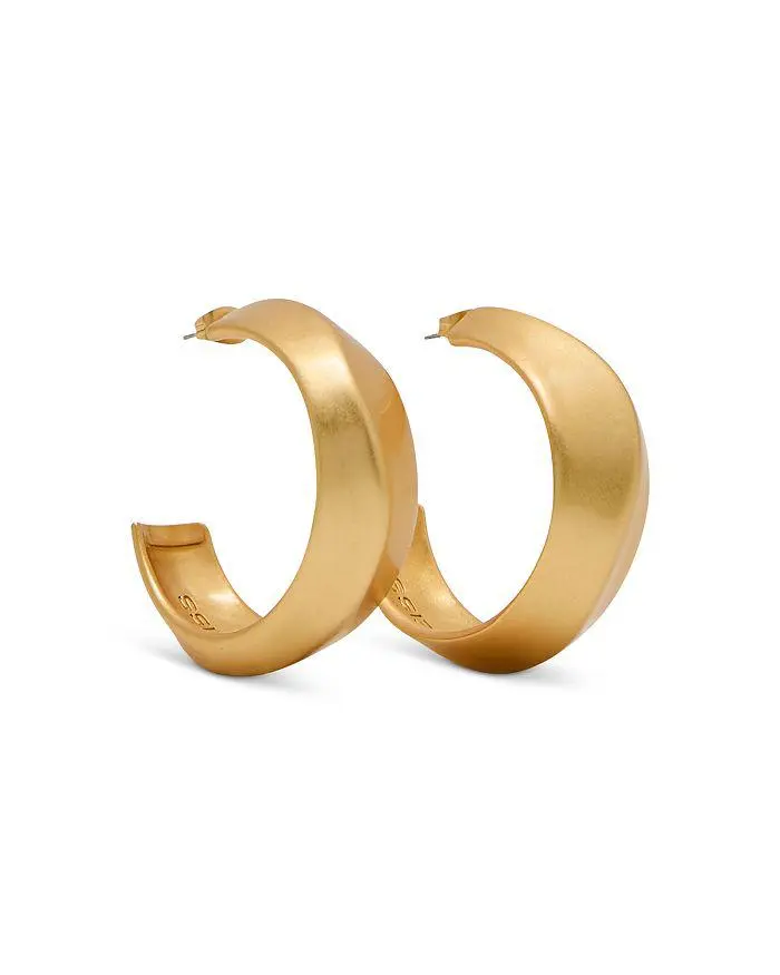 REISS Tara Twist Hoop Earrings, 1.6" diameter