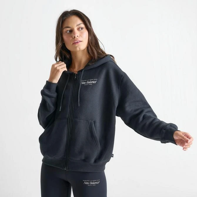 New Balance Women's New Balance Logo Full-Zip Hoodie 3
