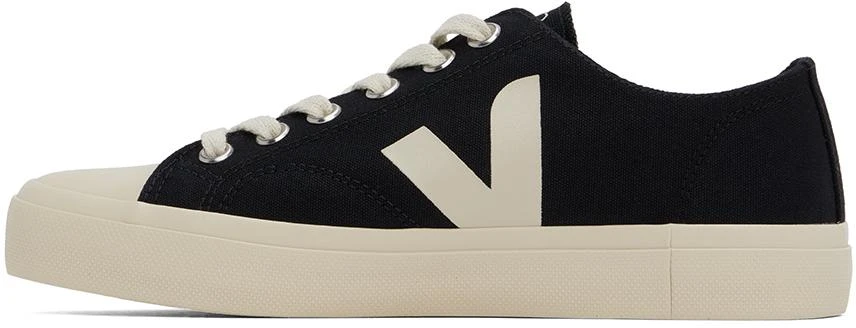 Veja Black & Off-White Wata II Low Canvas Sneakers 3