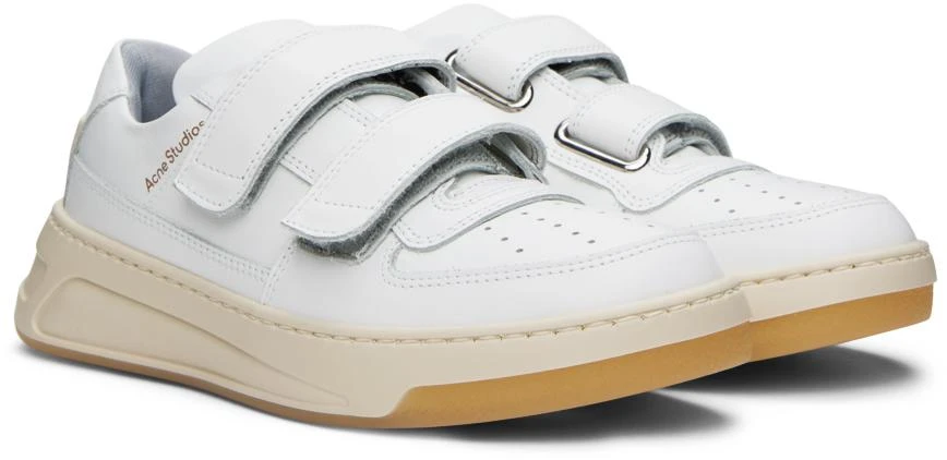 Acne Studios White Velcro Strap Sneakers 4