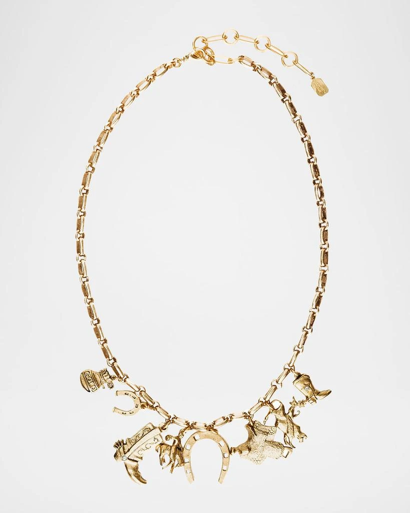 Elizabeth Cole Dakota Charm Necklace 1