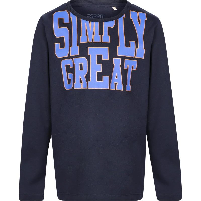 Esprit Simply great long sleeved t shirt in navy 1