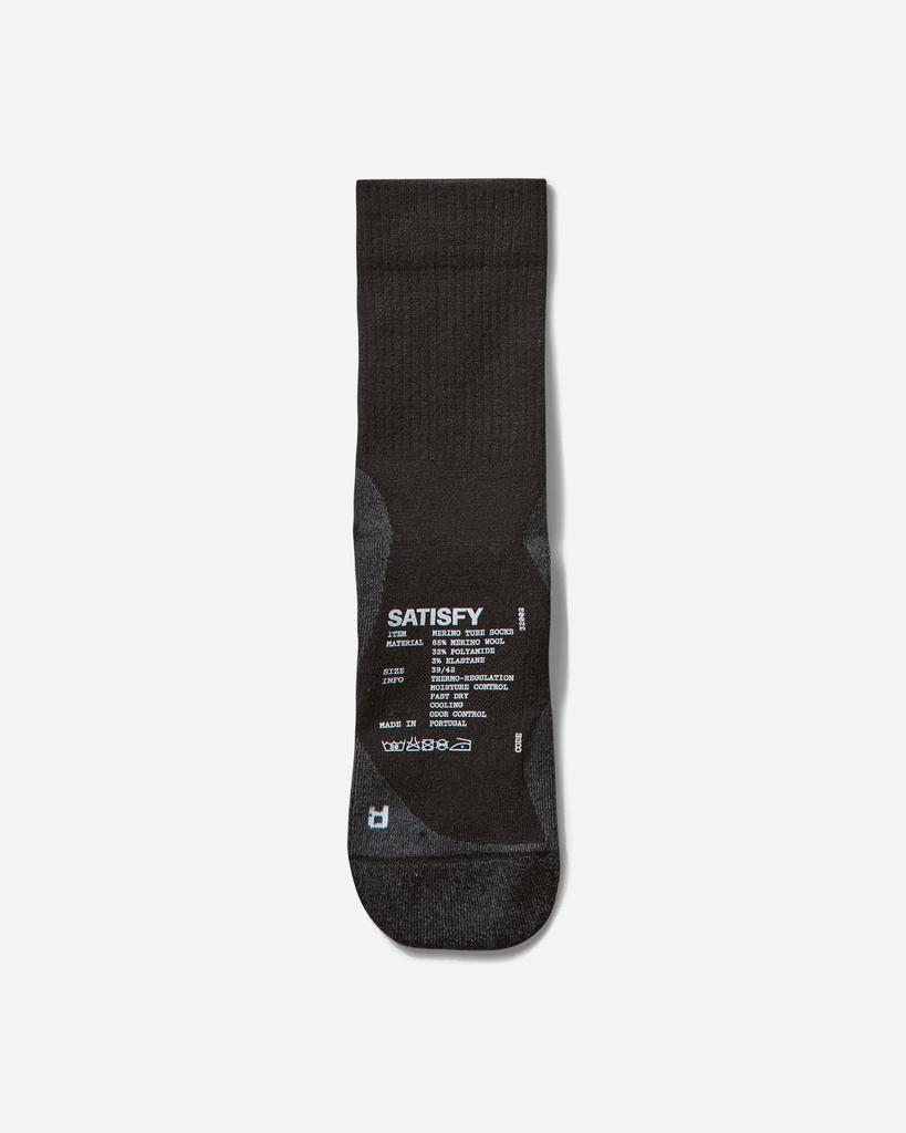 Satisfy Merino Nylon Tube Socks Black