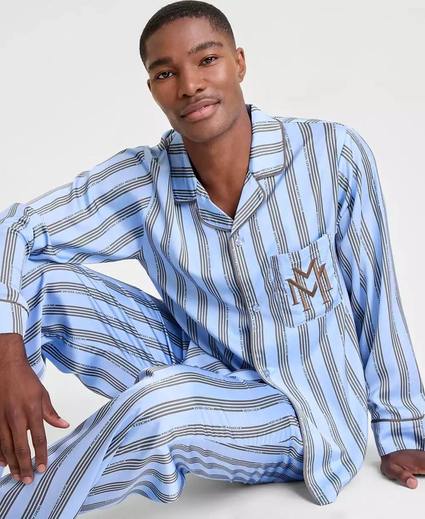 Disney | Macy
s Men
s Mickey Mouse Satin Pajamas Sleep Set, Macy
s Exclusive 4