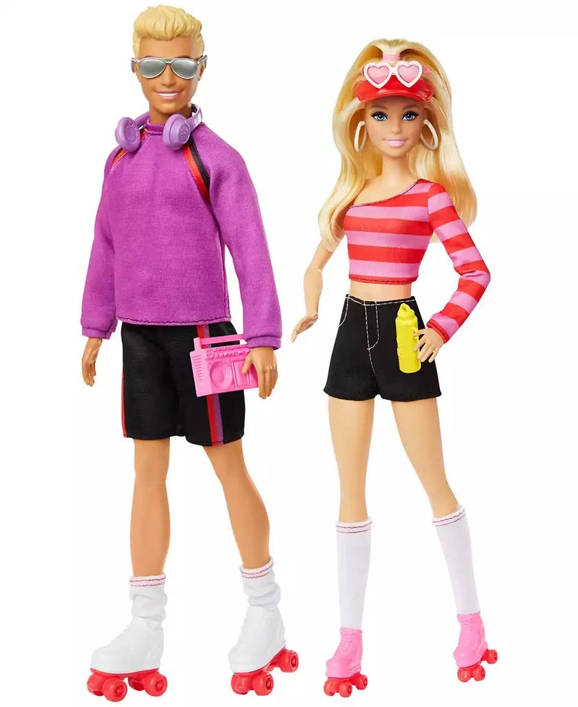 Barbie 65th Anniversary Fashionistas, 2 Dolls, 6 Accessories Set, Roller-Skating Theme 1