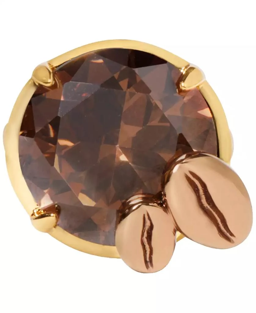 Kate Spade Gold-Tone Cubic Zirconia Martini Statement Ring 2