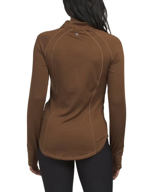 Spyder Long Sleeve Half Zip Jacket With Shaping Stitching 2