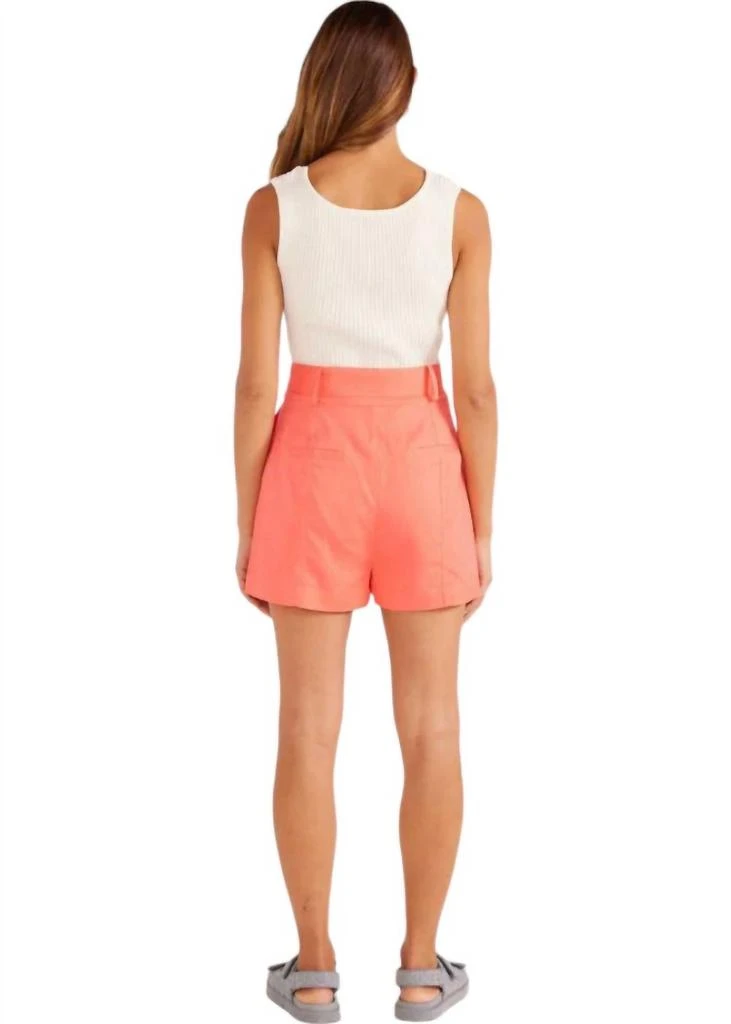 MINKPINK Lila Linen Shorts In Pink 2