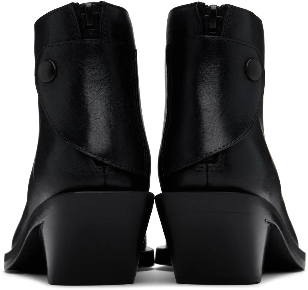 ANN DEMEULEMEESTER Black Kay Pointy Medium Heel Ankle Boots 2