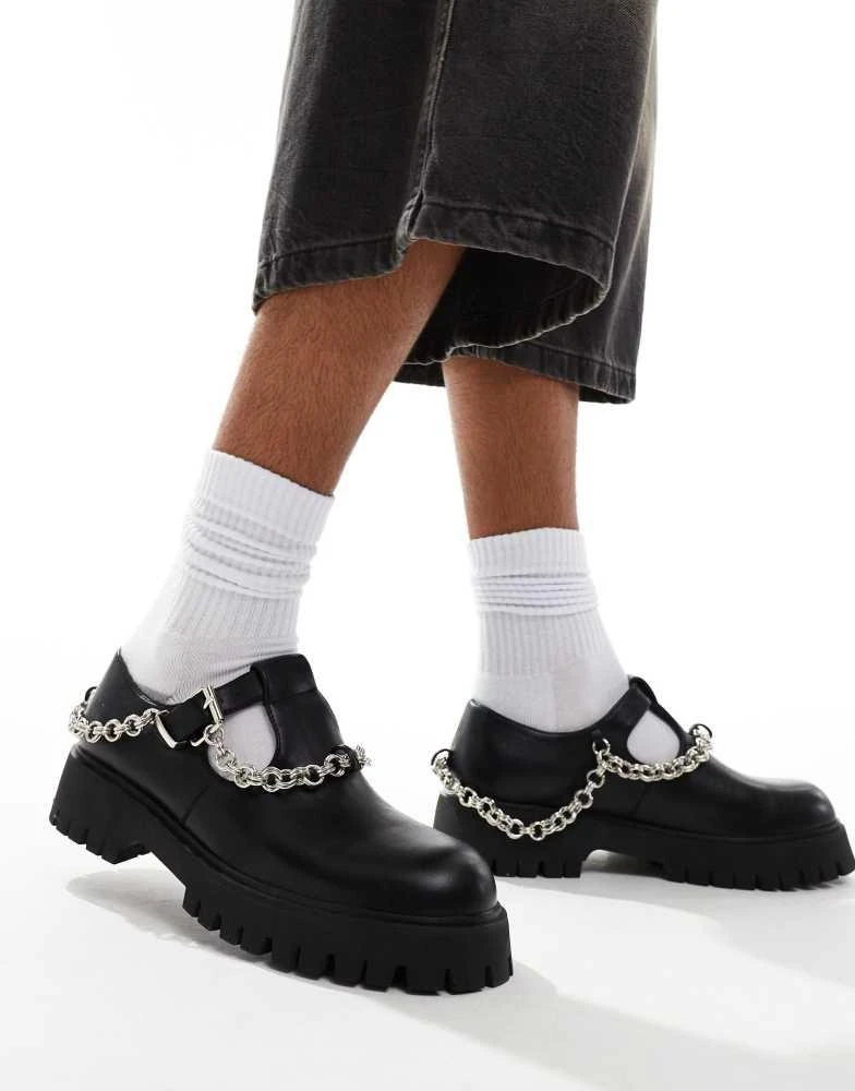 Koi Footwear KOI Cosmere mens chain mary janes in black 1