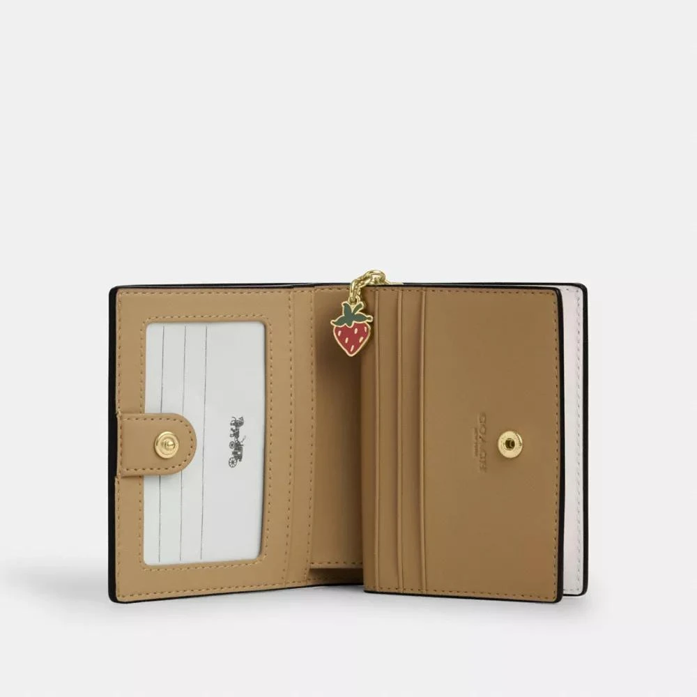 Coach Snap Wallet With Strawberry Print 2