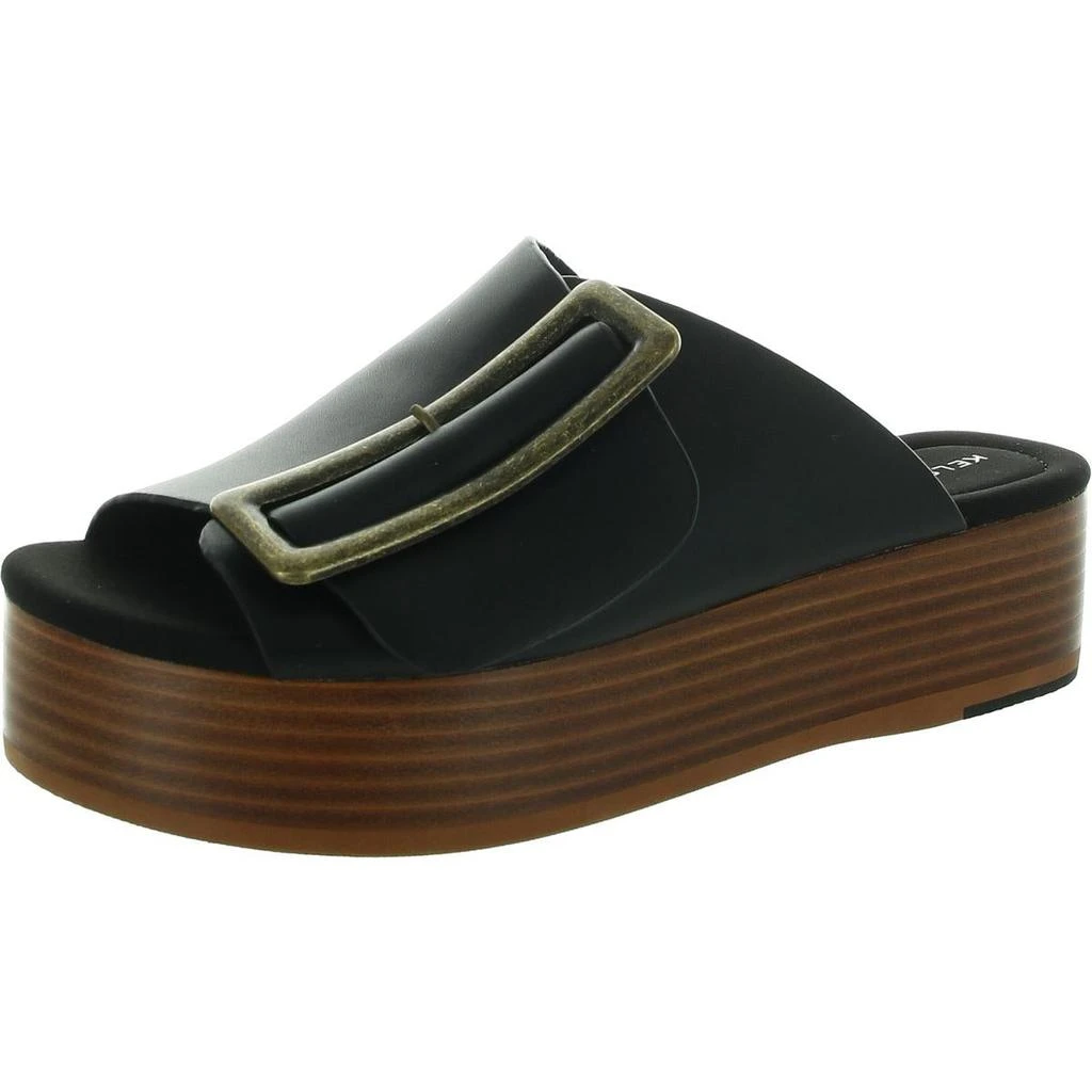 Kelsi Dagger Dover Womens Buckle Leather Platform Sandals 1