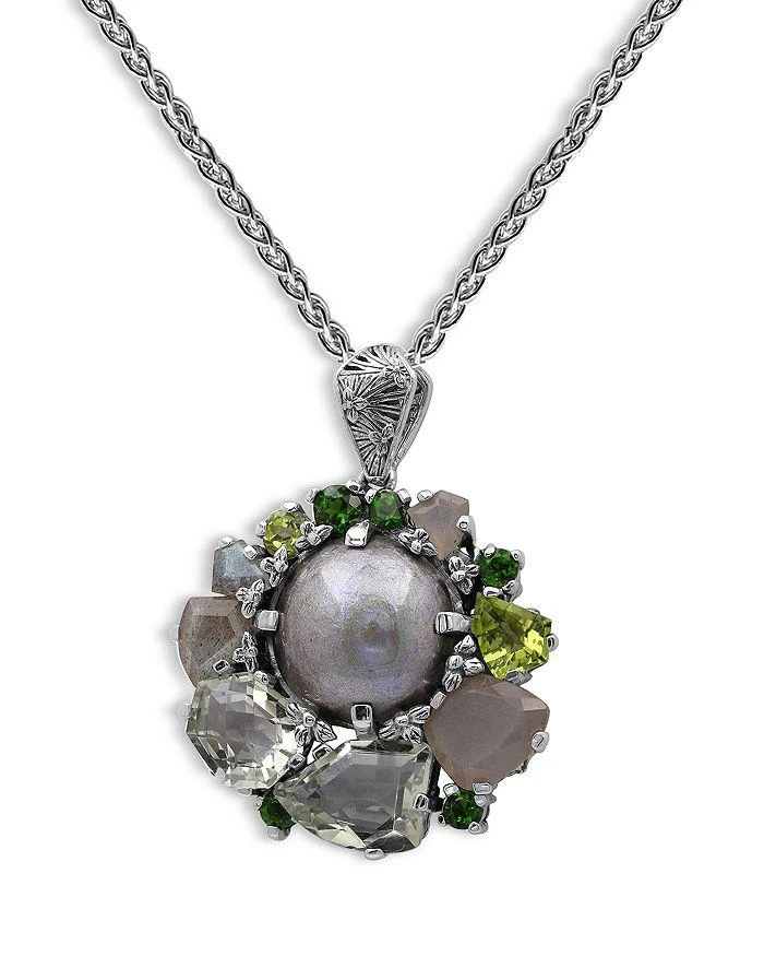 Stephen Dweck Mabe Cultured Freshwater Pearl & Gemstone Pendant Necklace, 18" 2